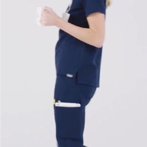 Figs Navy Blue Women's scrub set